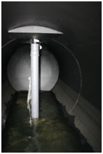 Entrée calme en fond de citerne