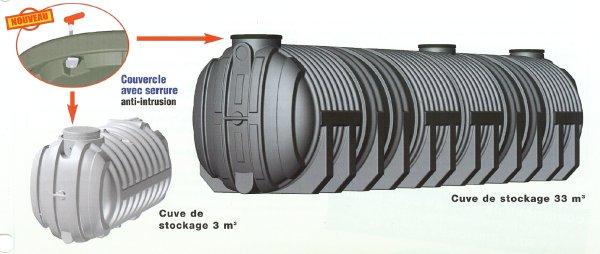citerne prébabriquée pehd jusqu'à 66 mètres cubes